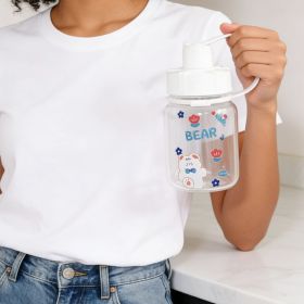 Plastic,Handle,Drinking,Bottle,380ml-Red 0784