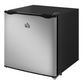 1.1 Cu.Ft Countertop Mini Freezer, Compact Upright Freezer with Removable Shelves, Silver