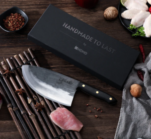 Broad Cleaver  Hand-forged  High Carbon  Chef's Knife