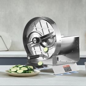 Manual Vegetable Fruit Slicer, 0-0.5'/0-12mm Thickness Adjustable Commercial Slicer Machine, Stainless Steel Food Cutter Slicing Machine With 2 Spare
