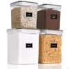 Airtight Storage Canisters, 4 Pcs Large Food Storage Container for Flour, Sugar