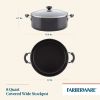 Easy Clean 8 Quart Nonstick Stockpot / Dutch Oven, Dishwasher Safe, Black