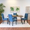 Amisos 5-Piece Dining Set, Hairpin Dining Table with 4 Chairs, 3 Color Options